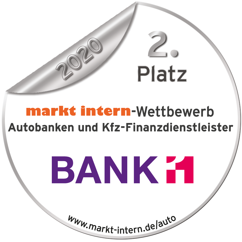 Auszeichnung "Beste Autobank" Platz 2